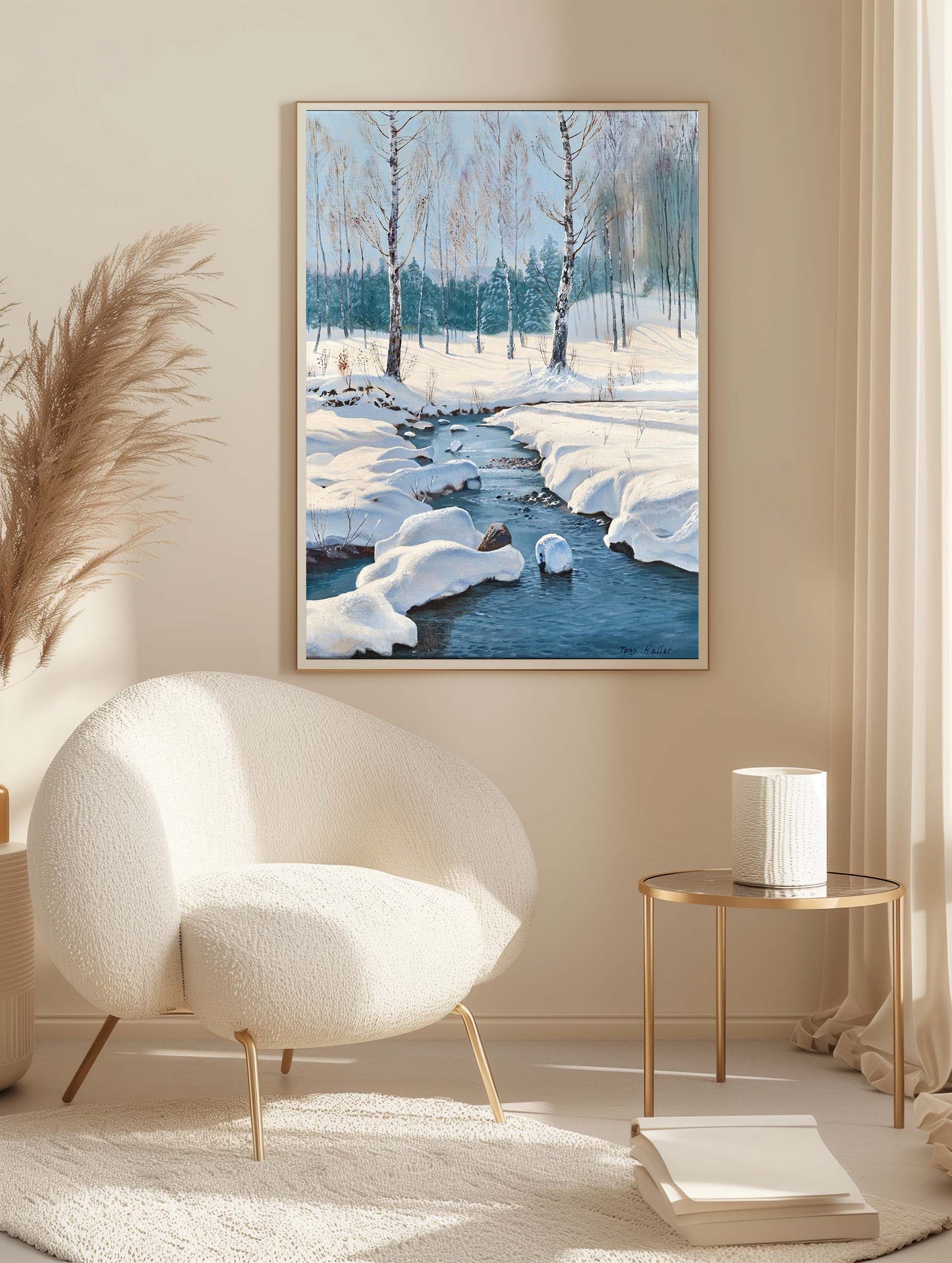 Winter Landscape with a Creek