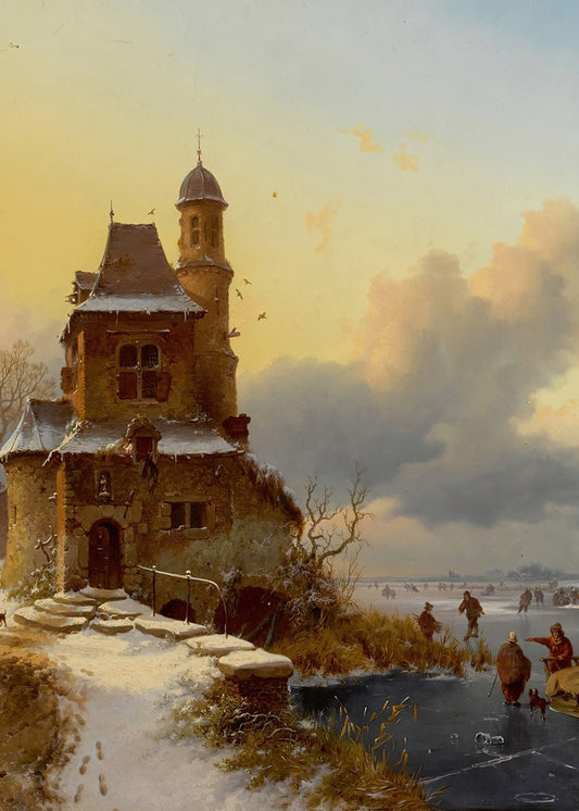 Winter Landscape with Skaters