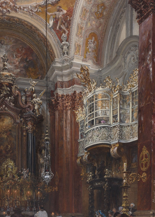 The Interior of the Jacobskirche at Innsbruck